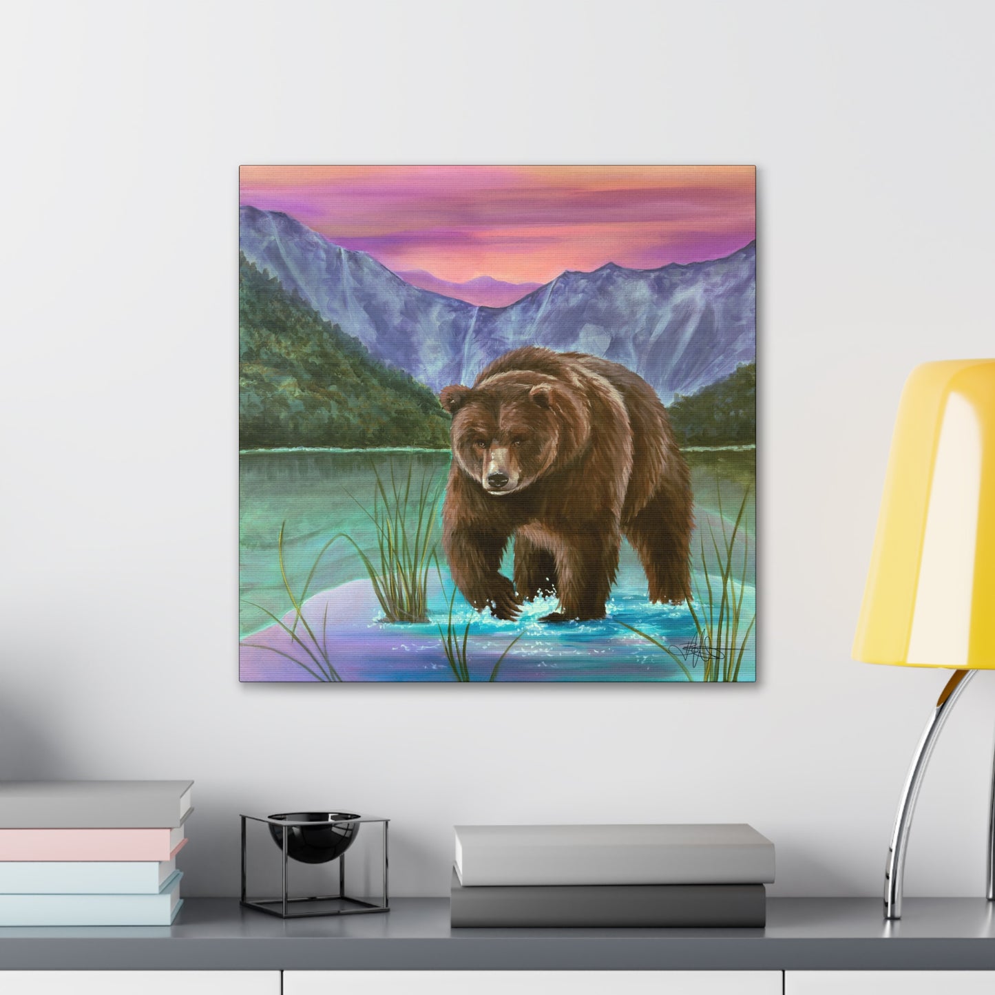 Yellowstone Bear Canvas Gallery Wrap