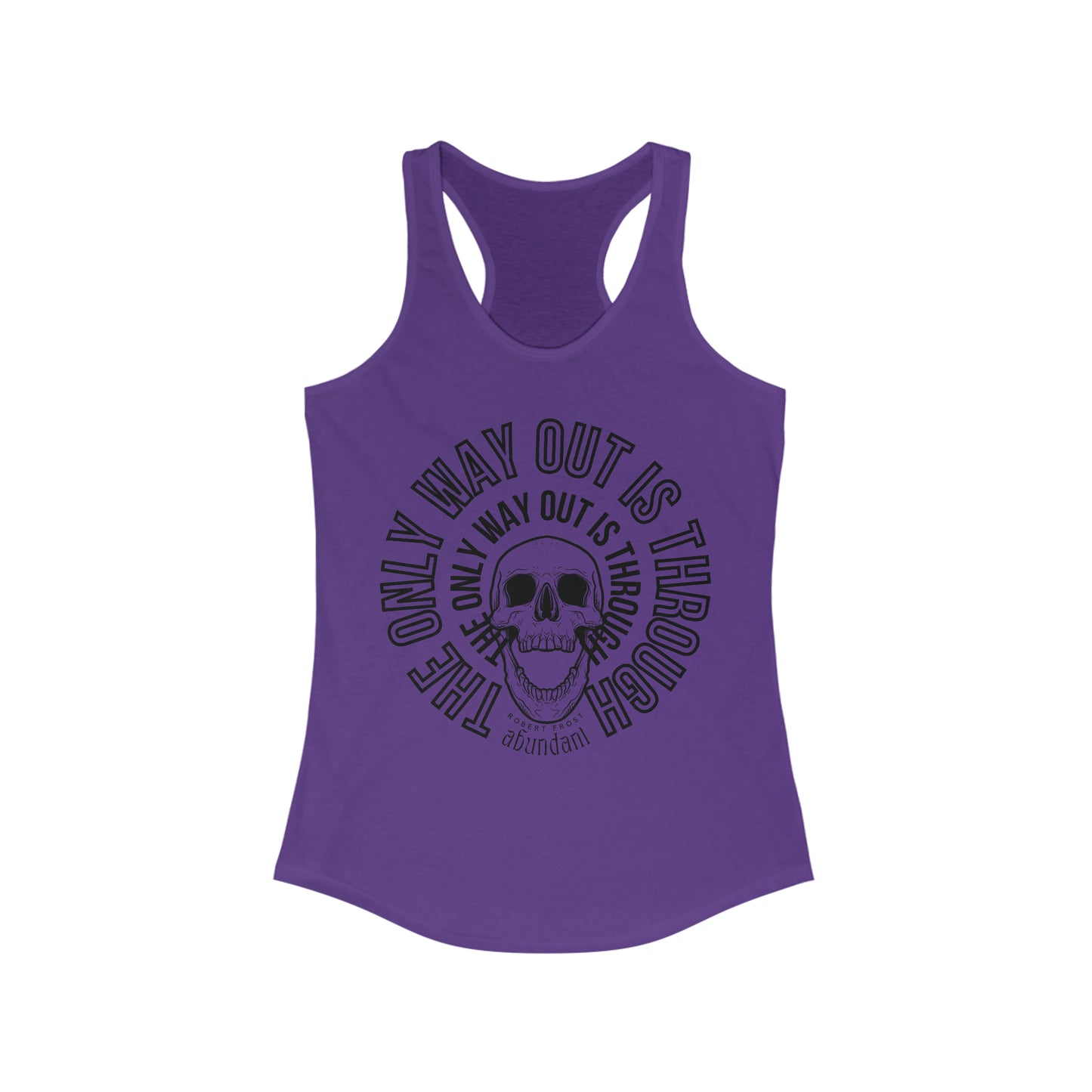 Skull Through Womens Racerback