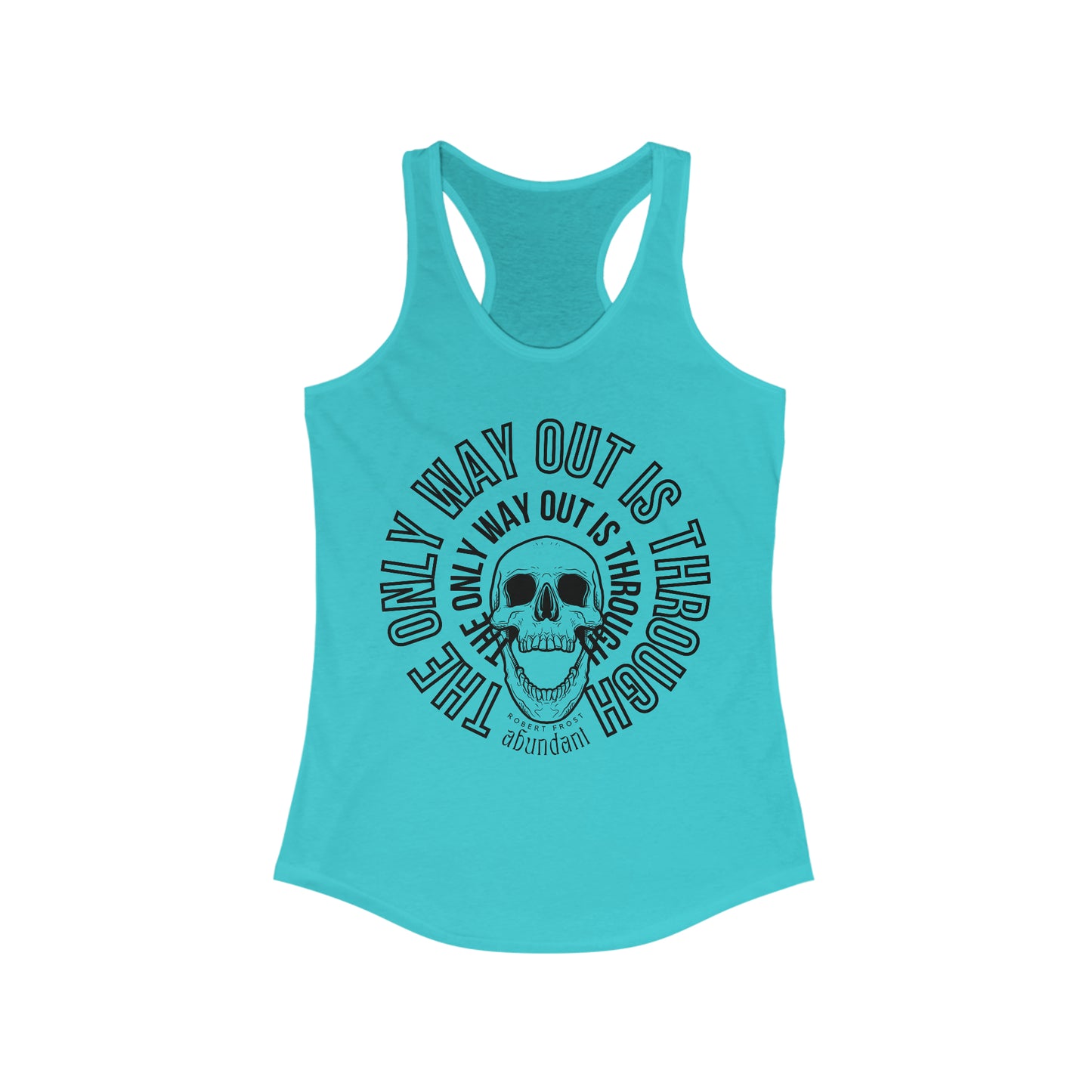 Skull Through Womens Racerback