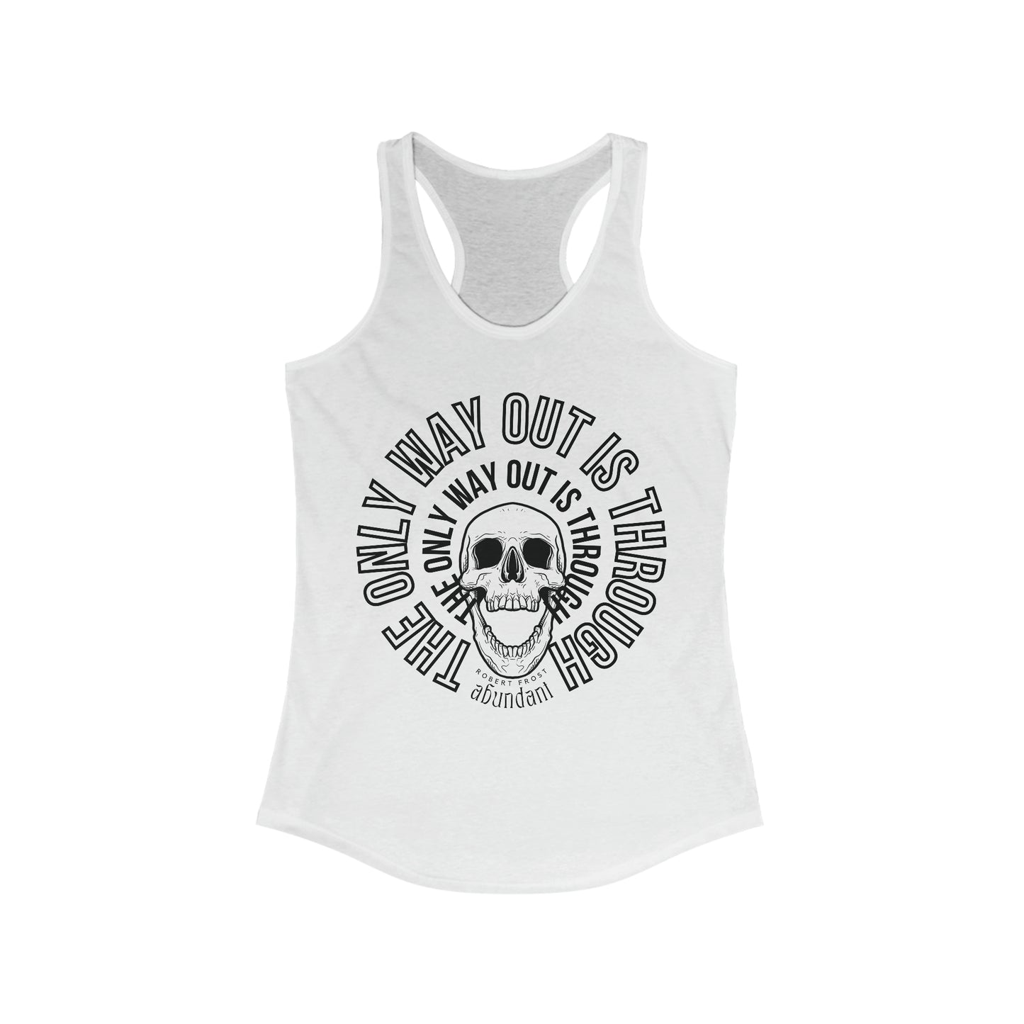 Skull Through Womens Racerback