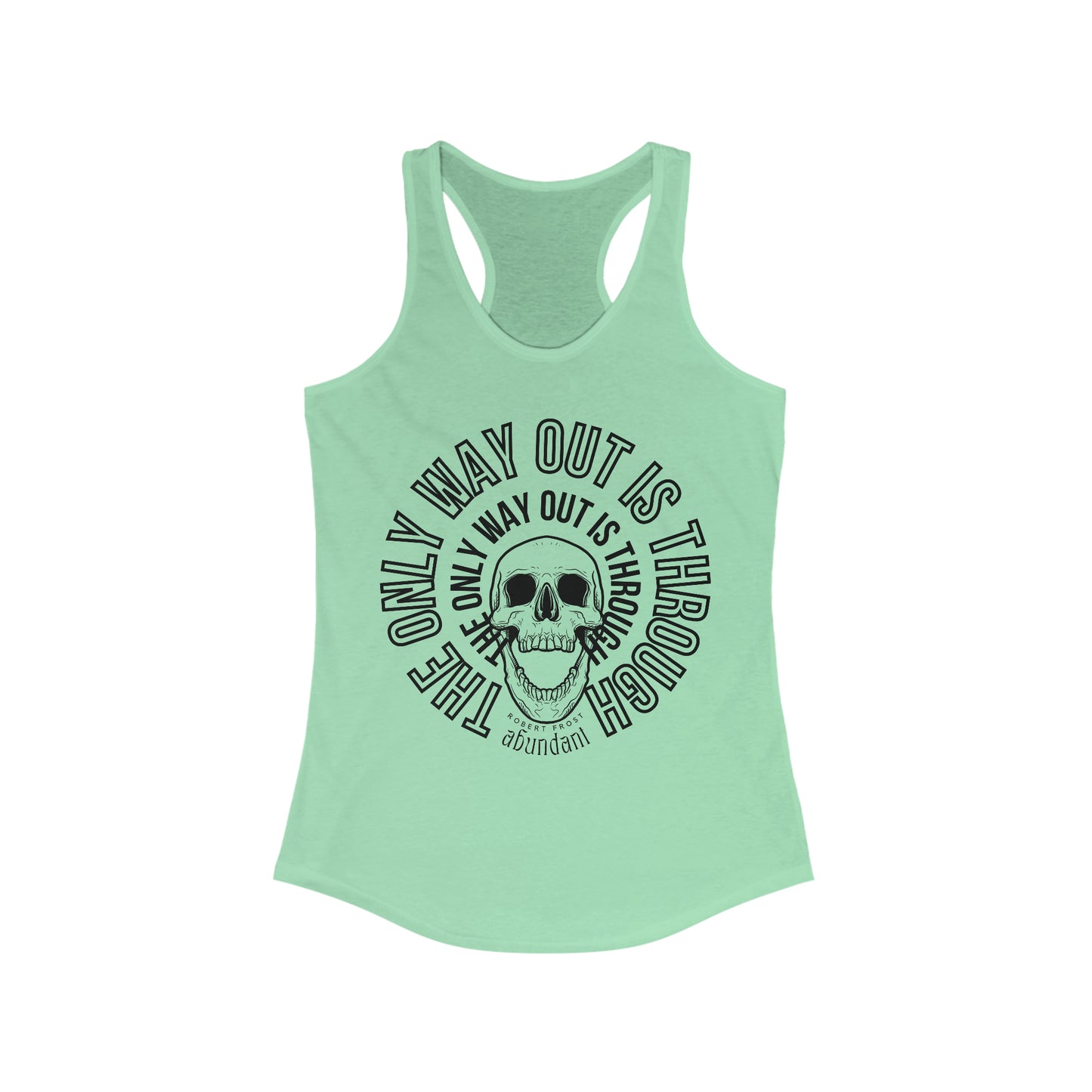 Skull Through Womens Racerback