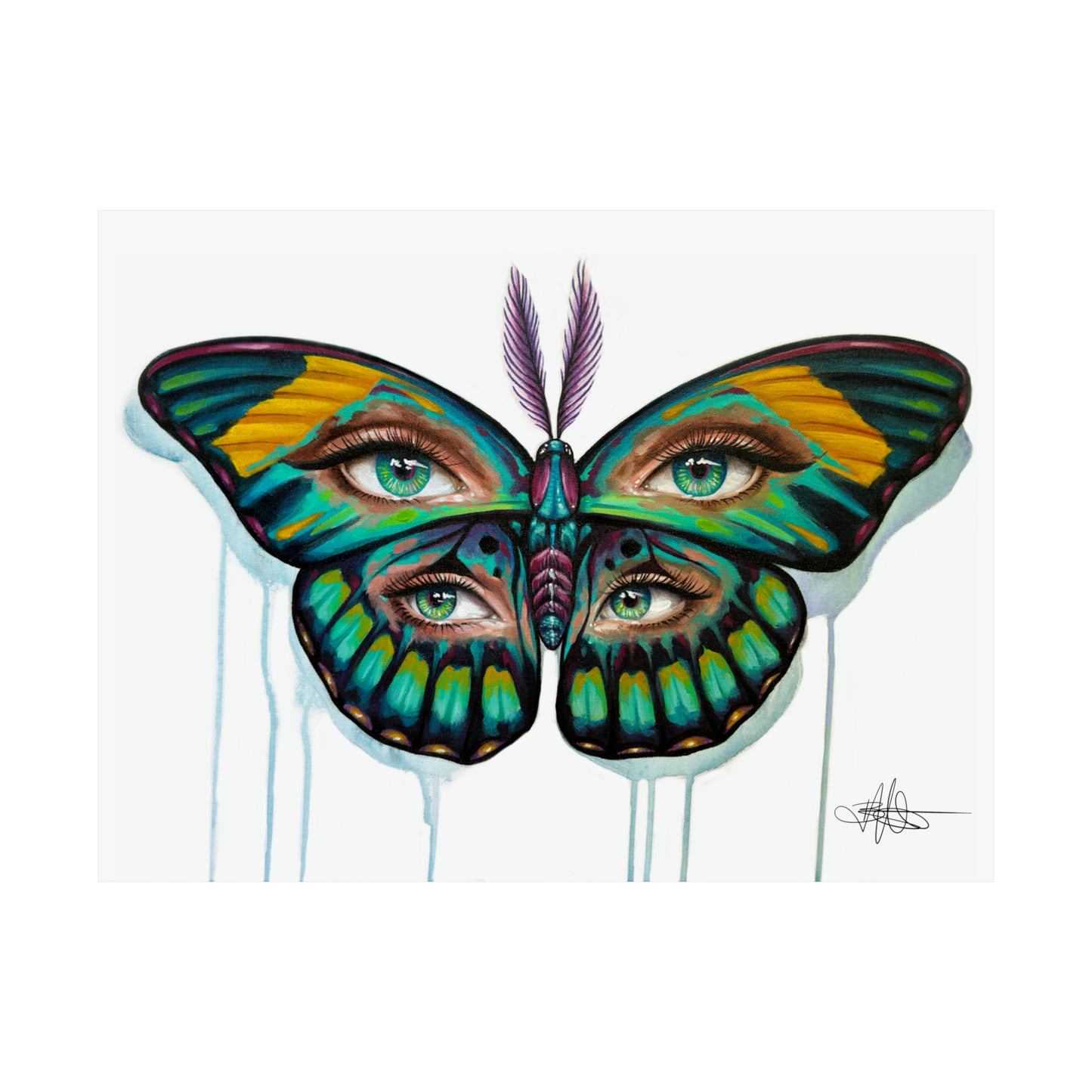 Moth Trip Matte Poster