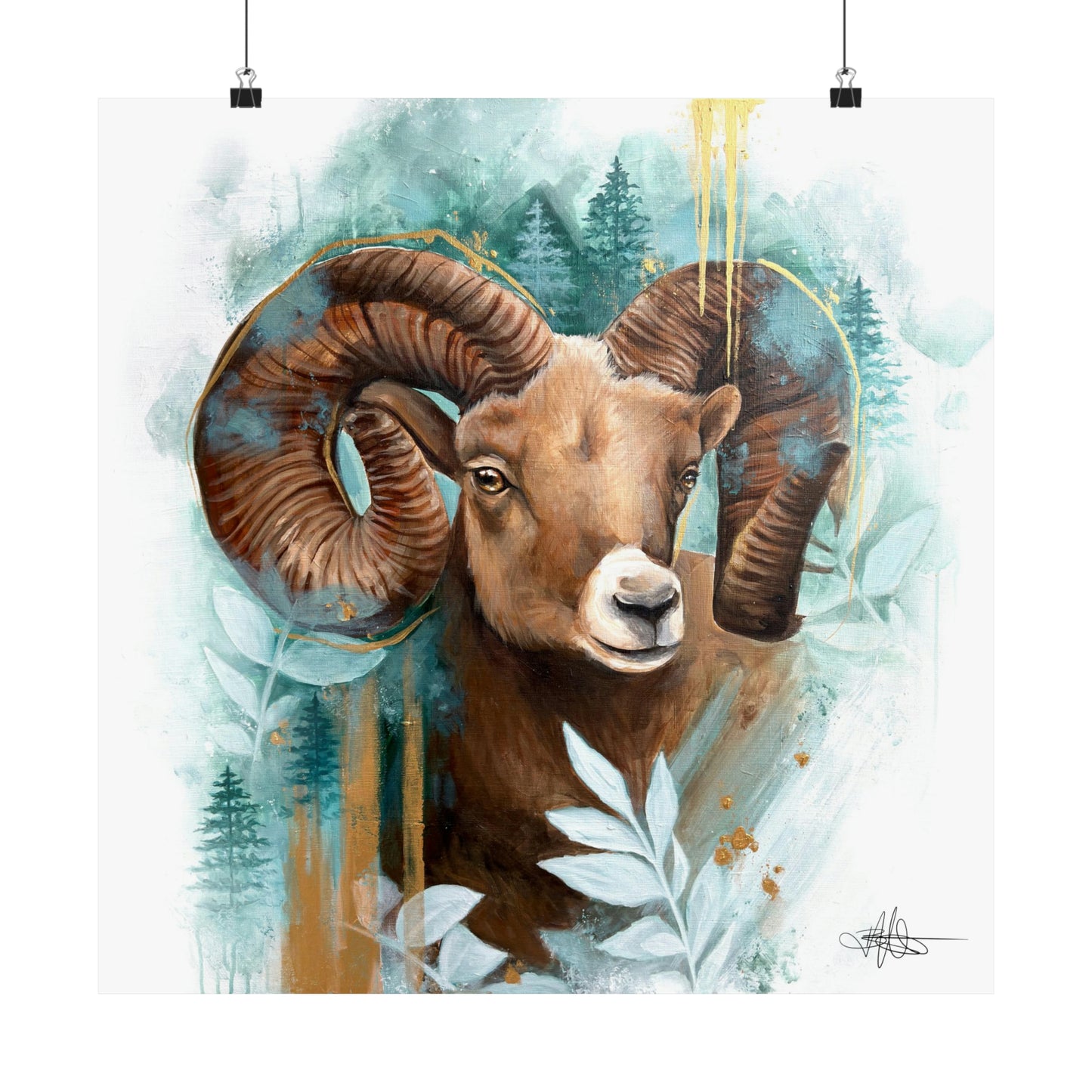 Big Horn Matte Poster