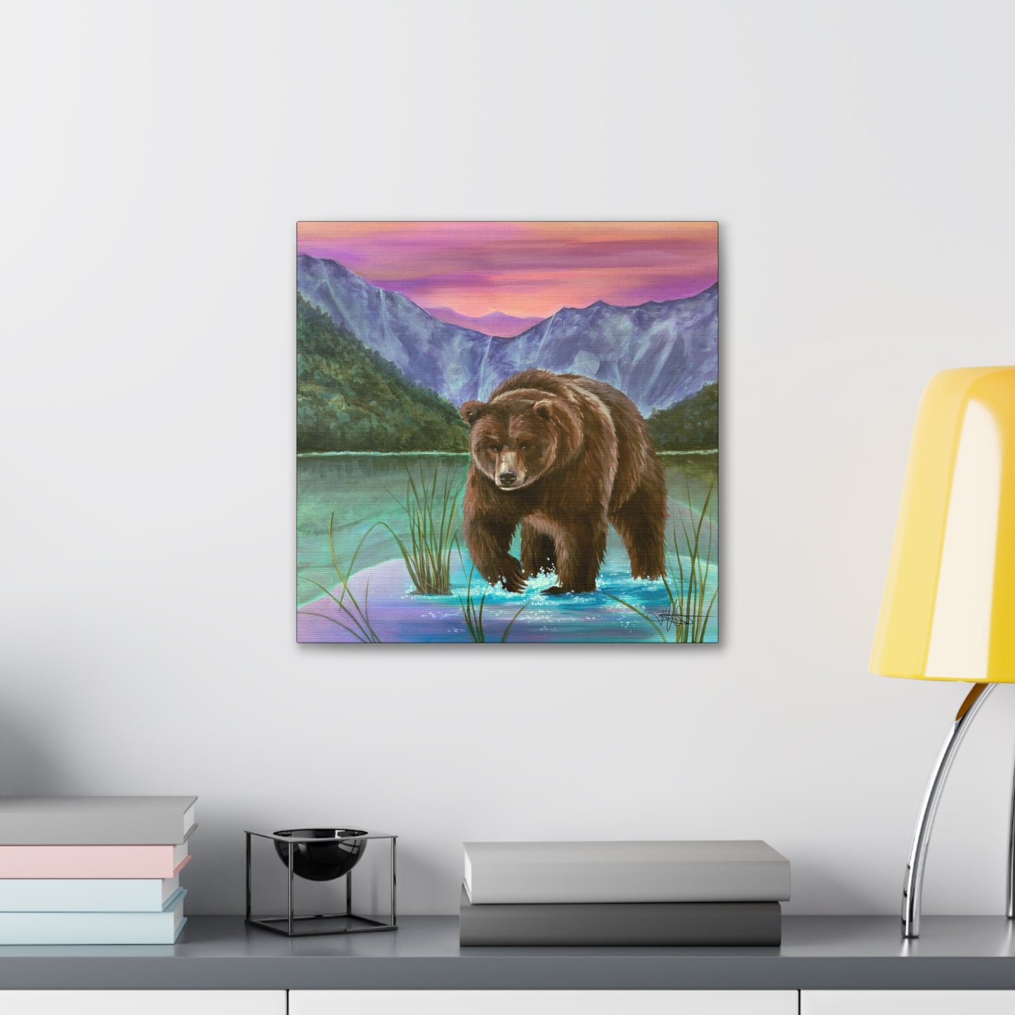 Yellowstone Bear Canvas Gallery Wrap