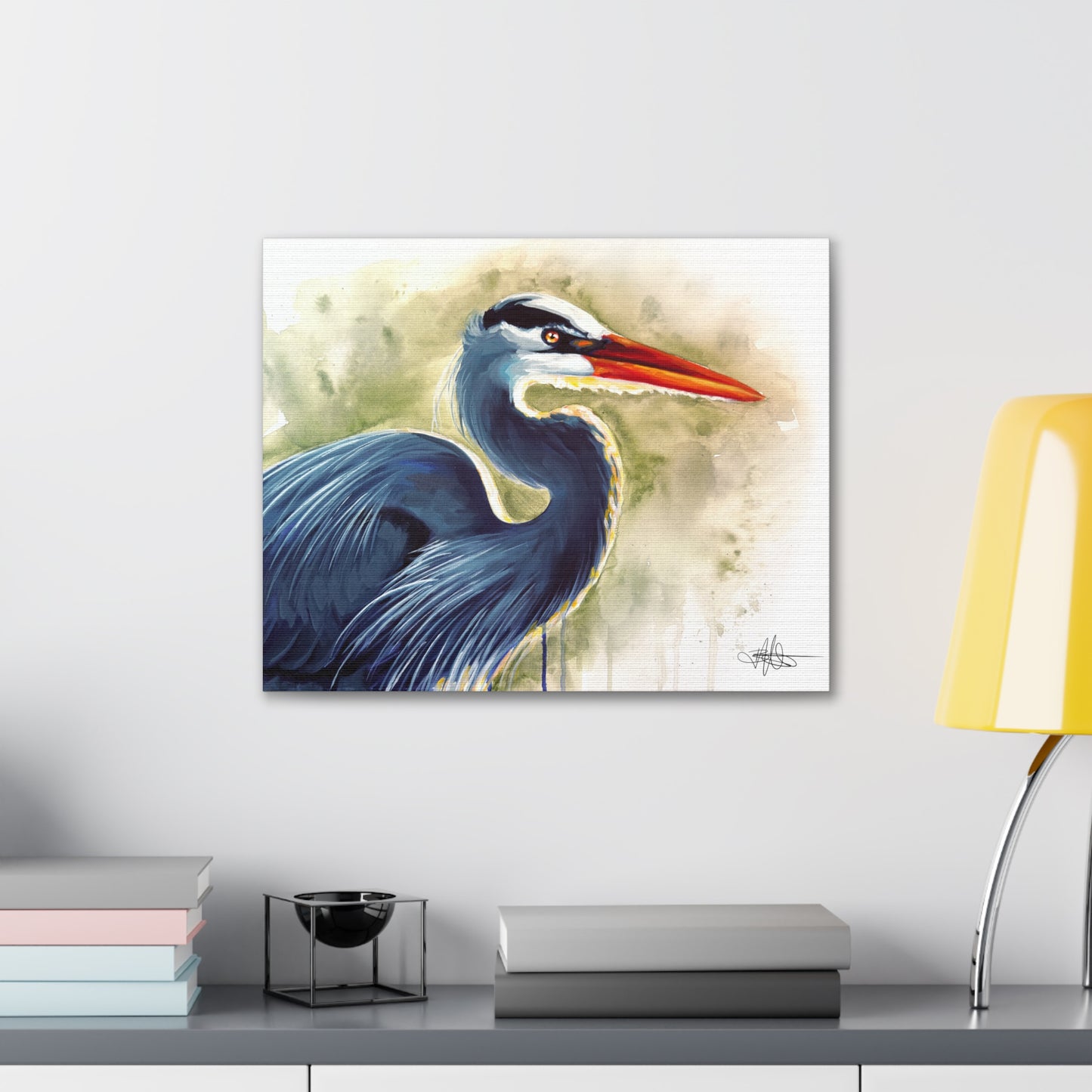 Blue Heron Canvas Gallery Wrap