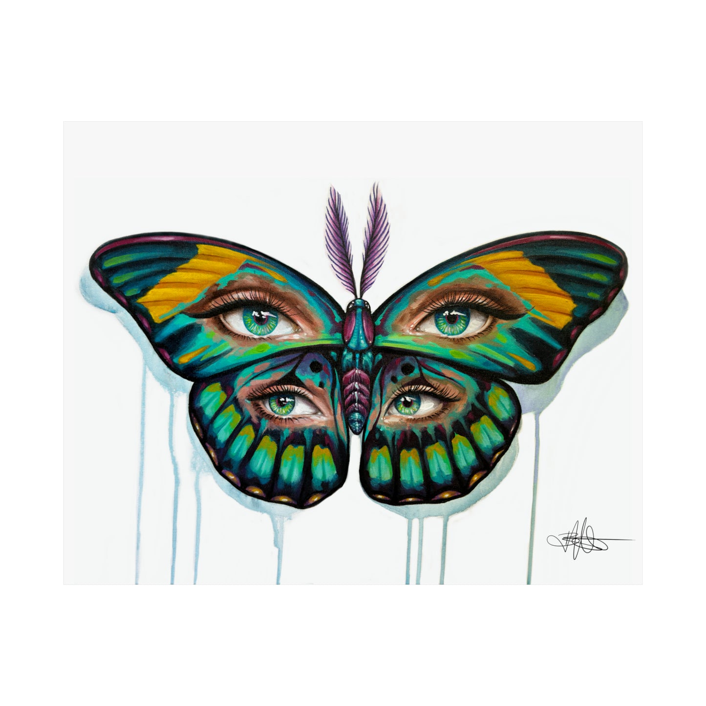 Moth Trip Matte Poster