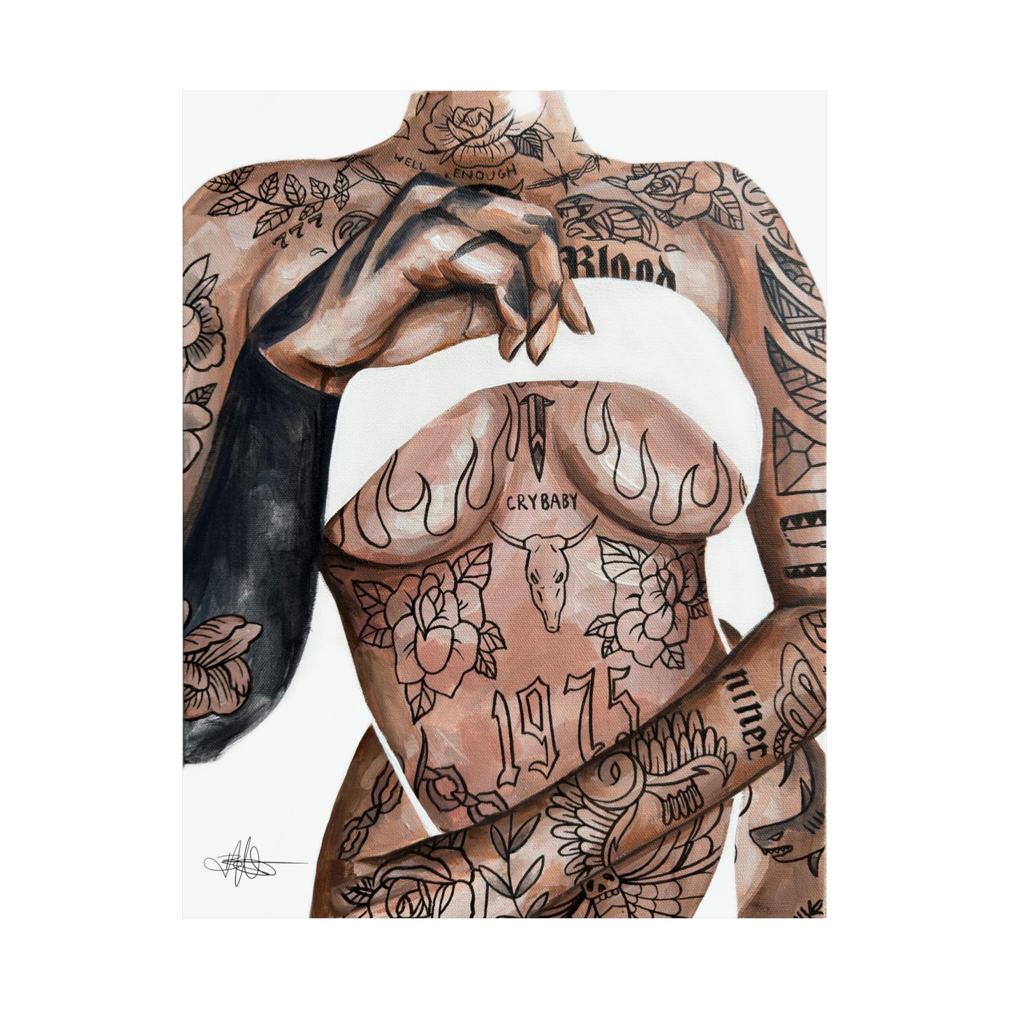 Tattooed Matte Poster