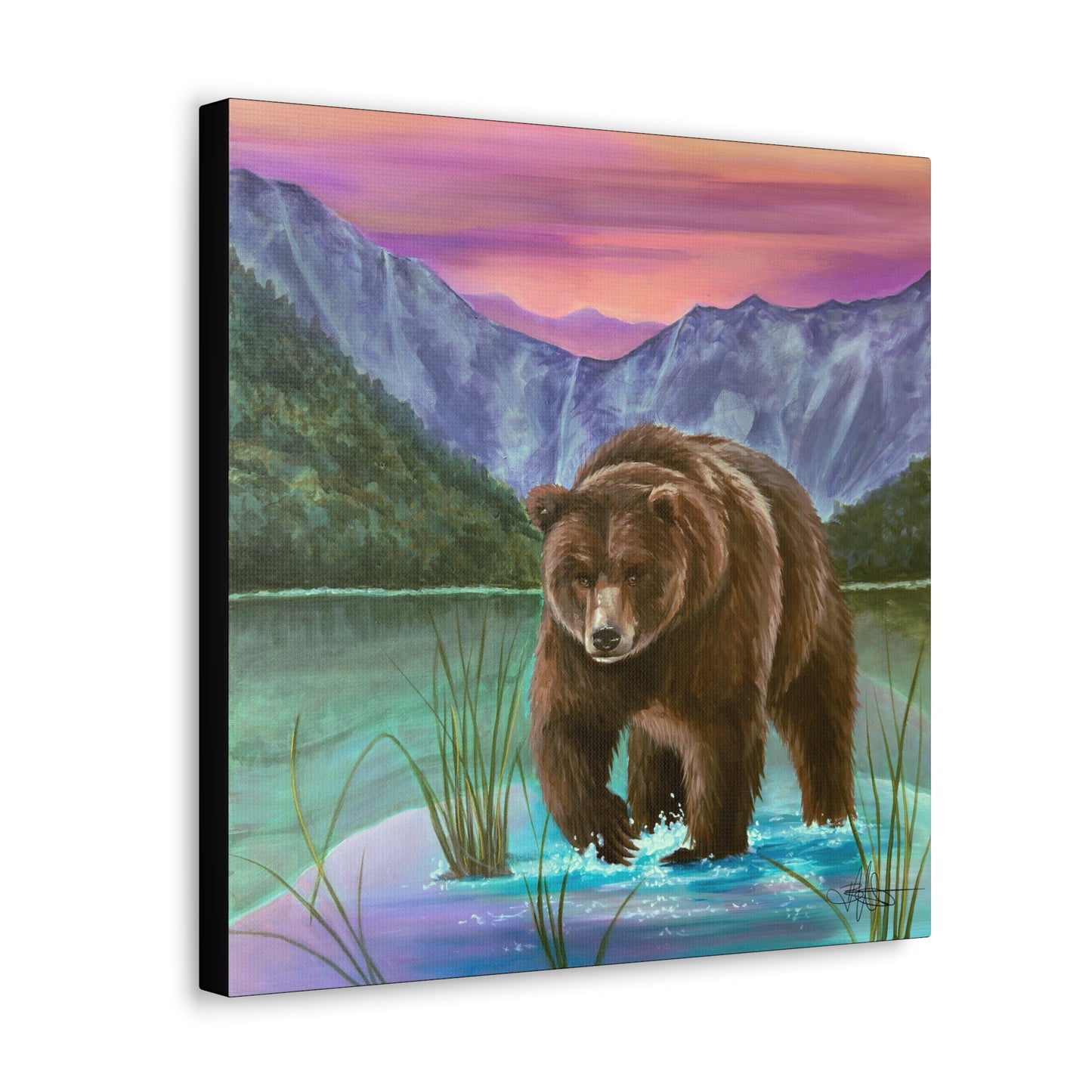 Yellowstone Bear Canvas Gallery Wrap