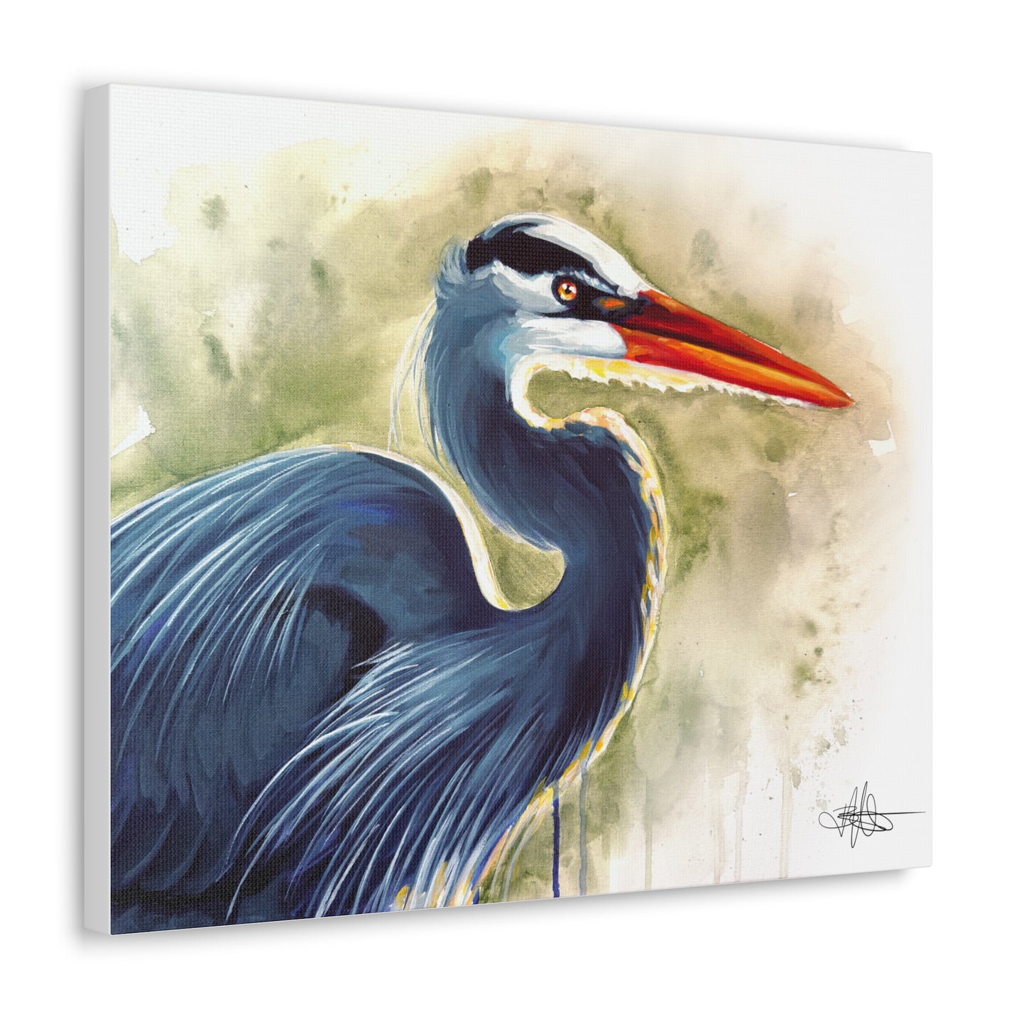 Blue Heron Canvas Gallery Wrap