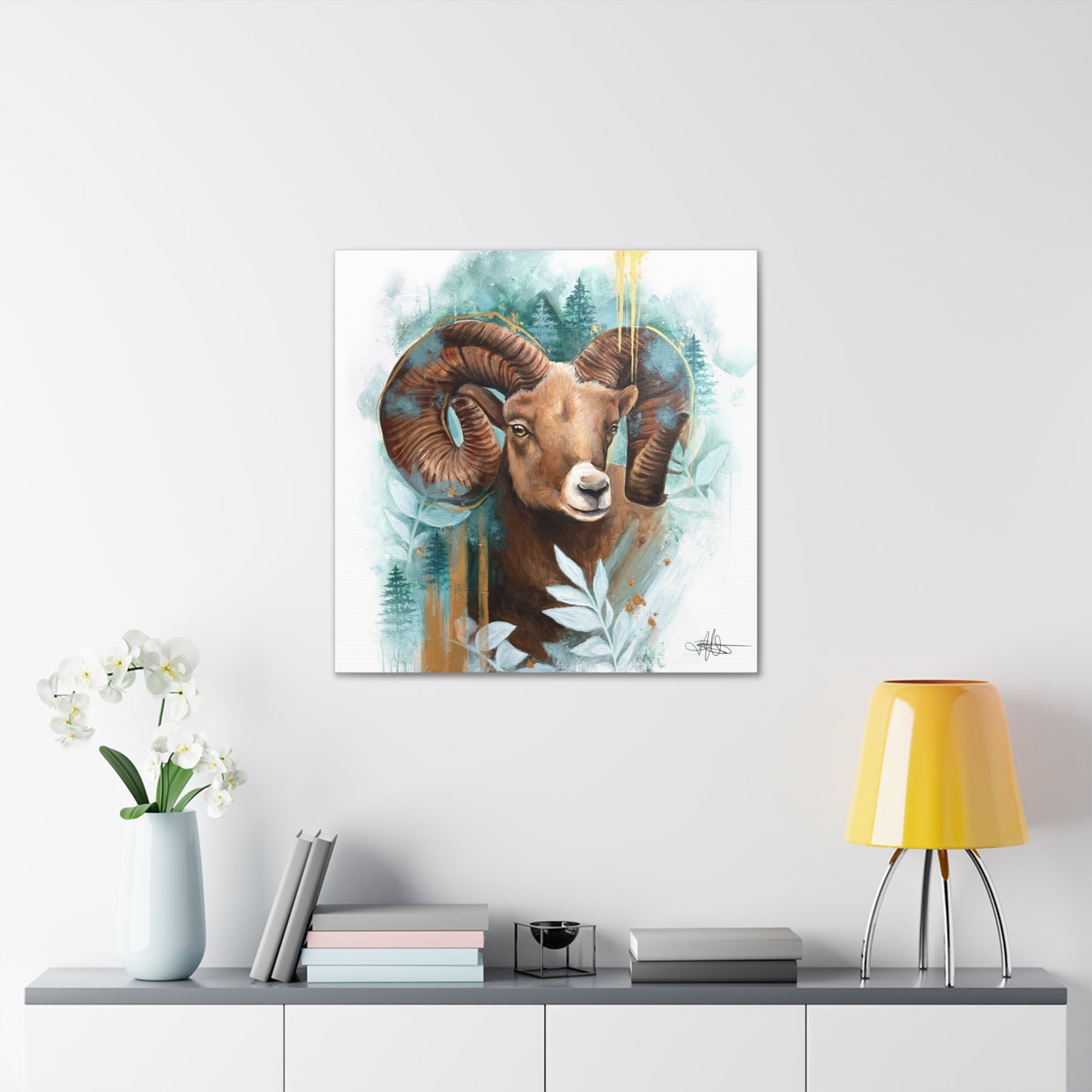 Big Horn Sheep Canvas Gallery Wrap