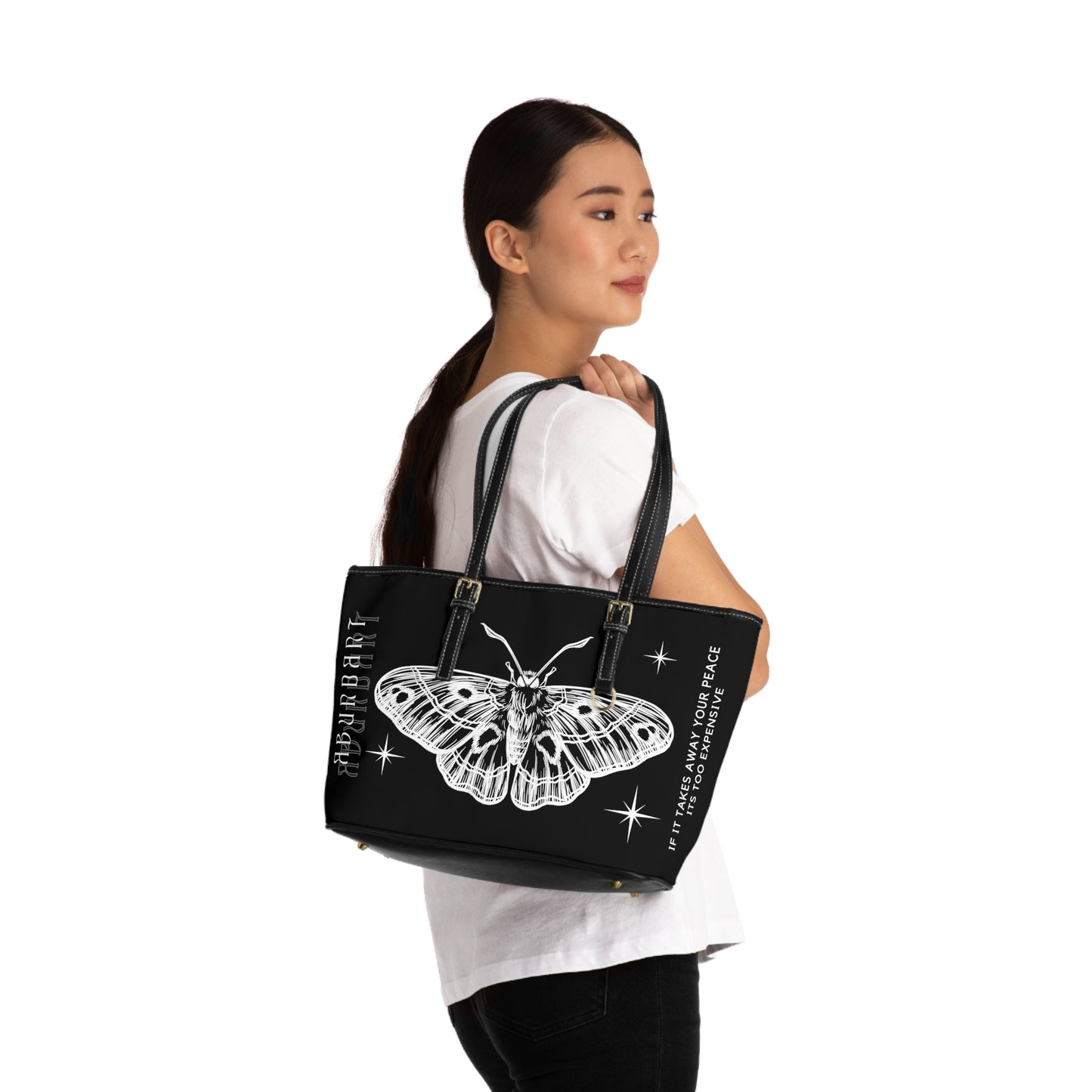 Large Leather Moth Bag