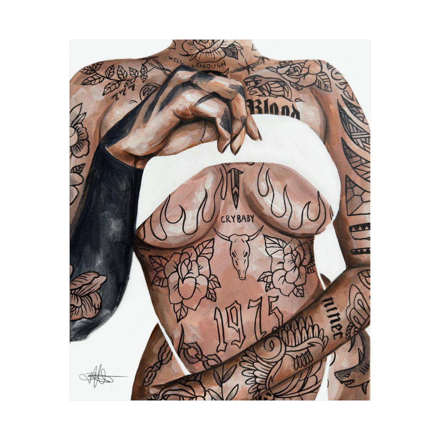 Tattooed Matte Poster
