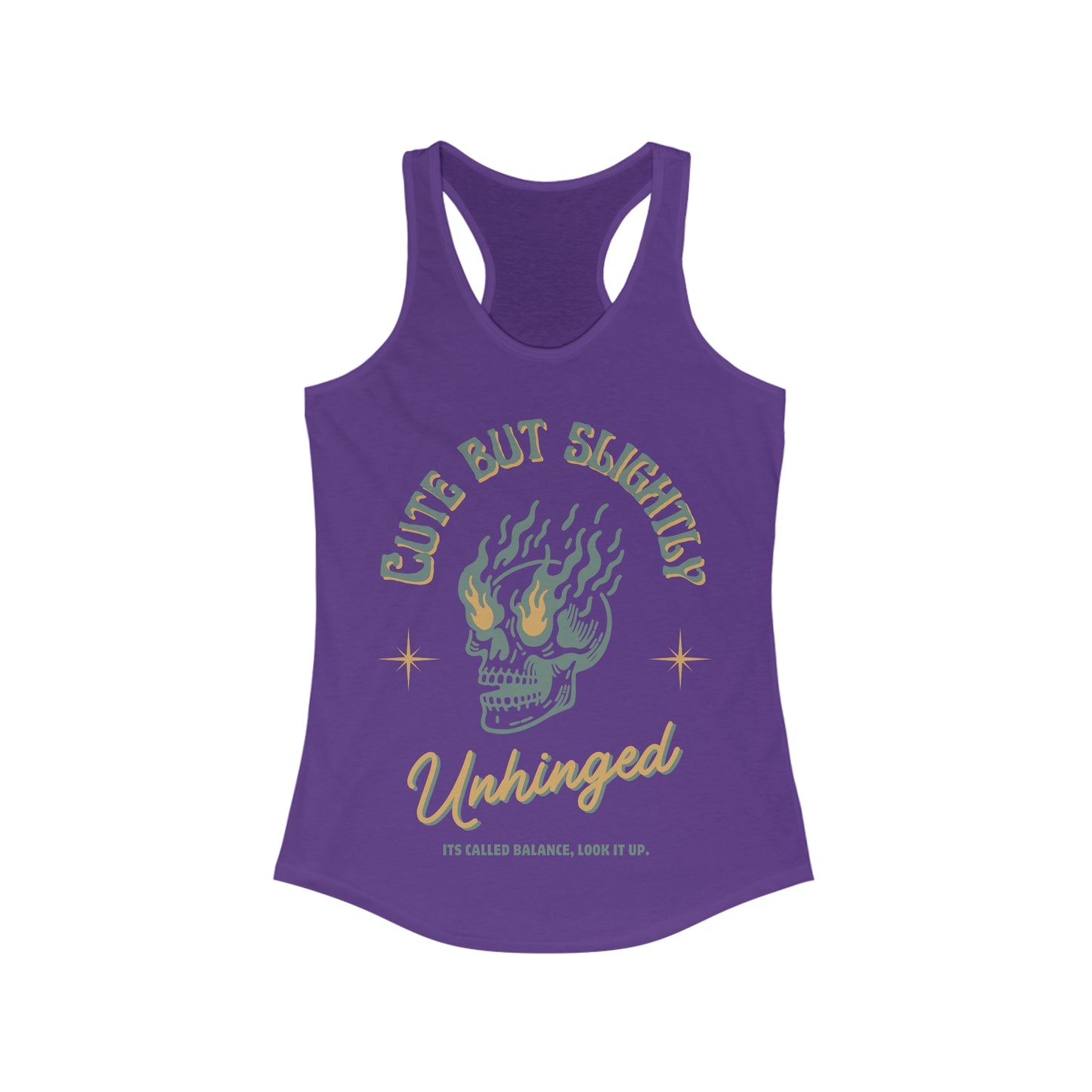 Cute But Unhinged Womens Racerback