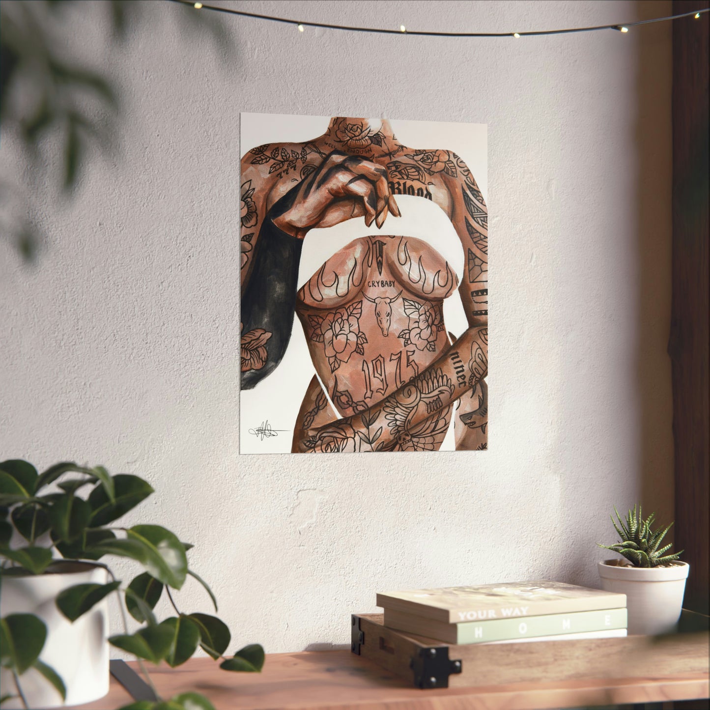 Tattooed Matte Poster