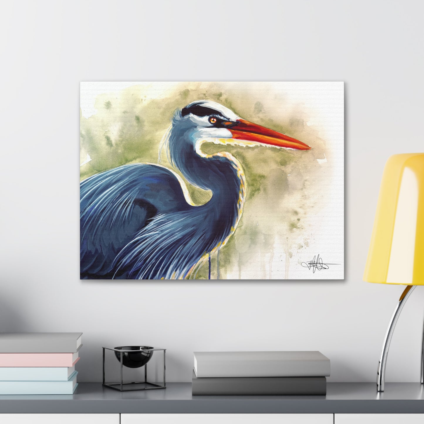 Blue Heron Canvas Gallery Wrap