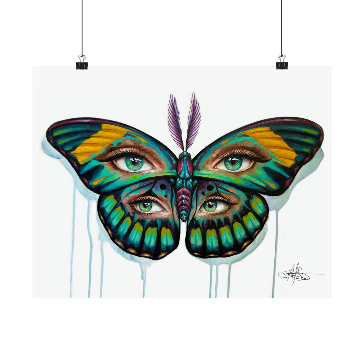 Moth Trip Matte Poster