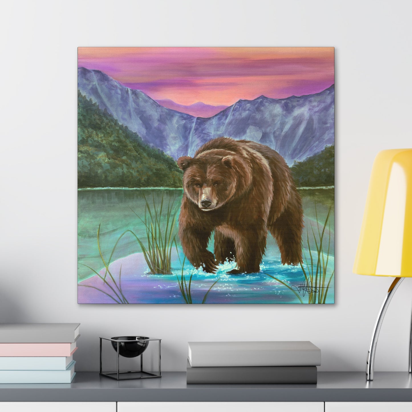 Yellowstone Bear Canvas Gallery Wrap