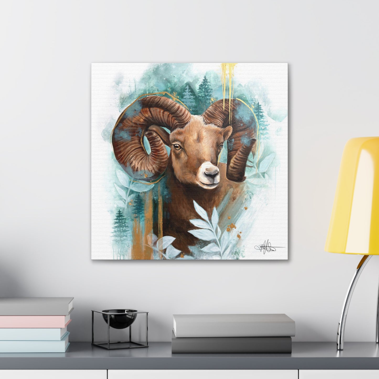 Big Horn Sheep Canvas Gallery Wrap