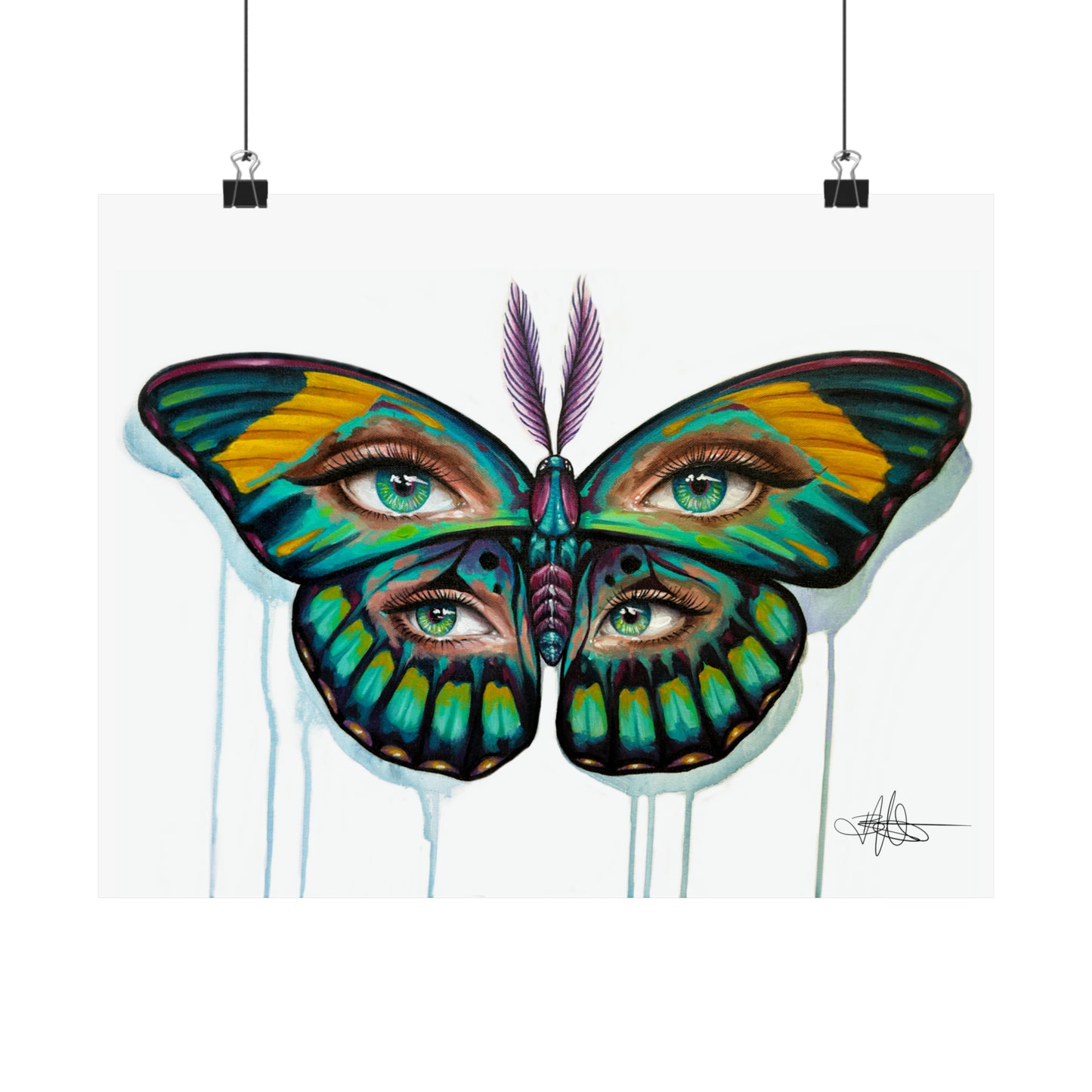 Moth Trip Matte Poster