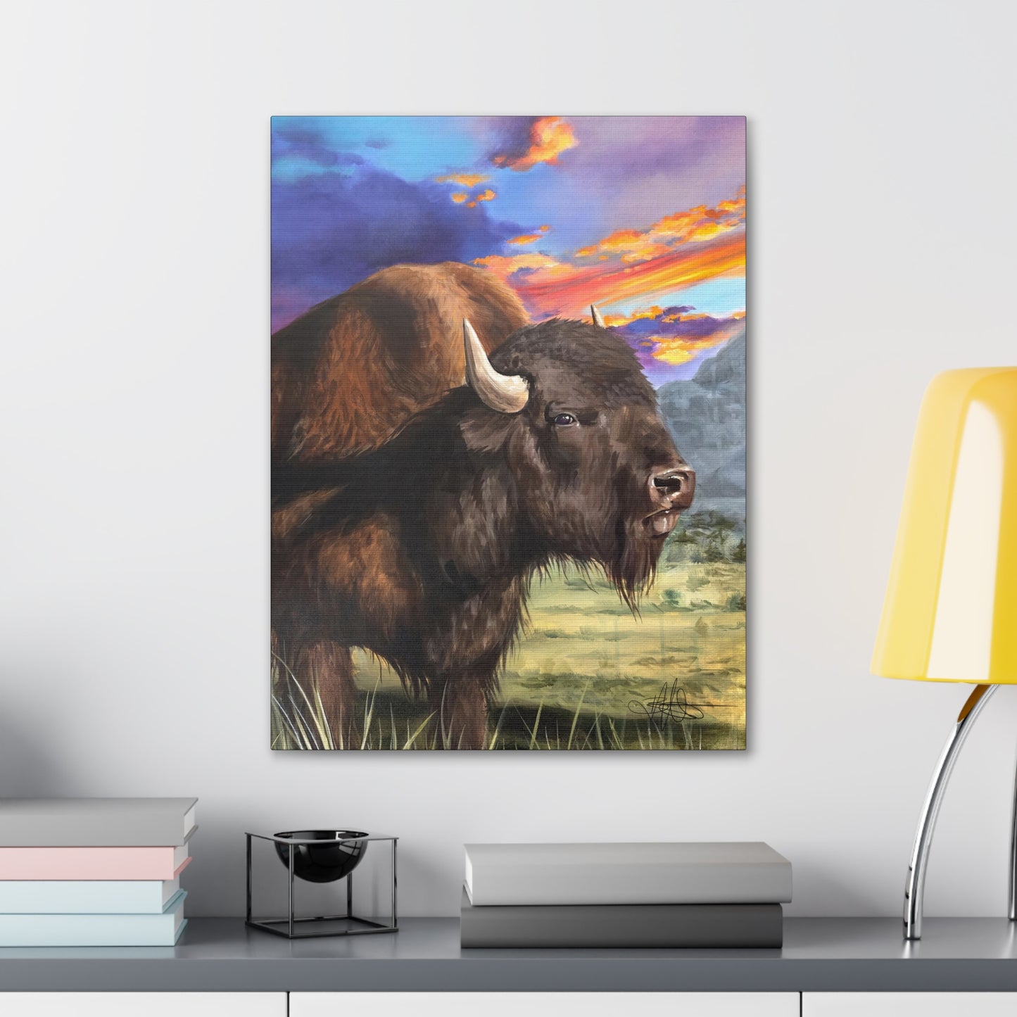 Bison Canvas Gallery Wrap