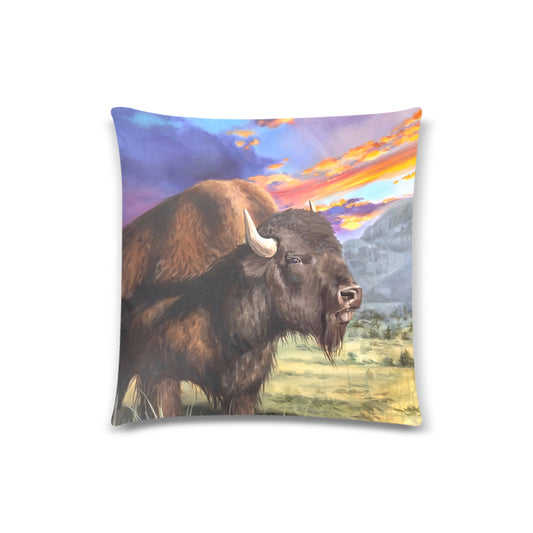 Throw Pillow Cover 18"x 18" (Two Sides)