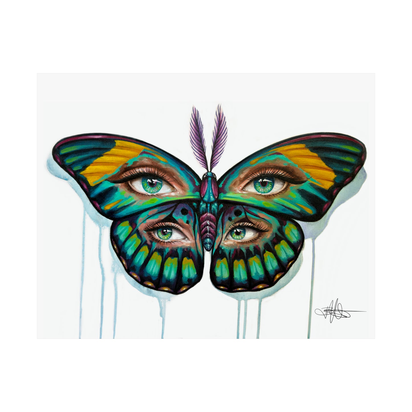 Moth Trip Matte Poster