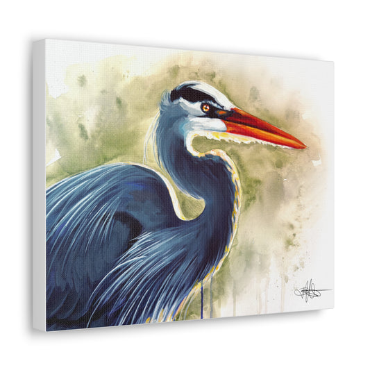Blue Heron Canvas Gallery Wrap
