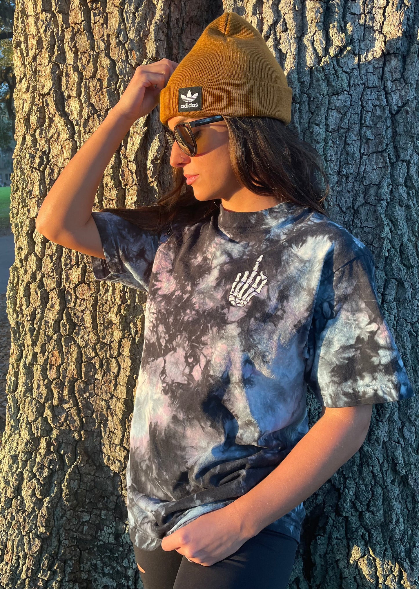 Skeleton tie-dye t-shirt