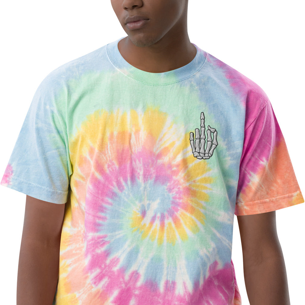 Skeleton tie-dye t-shirt