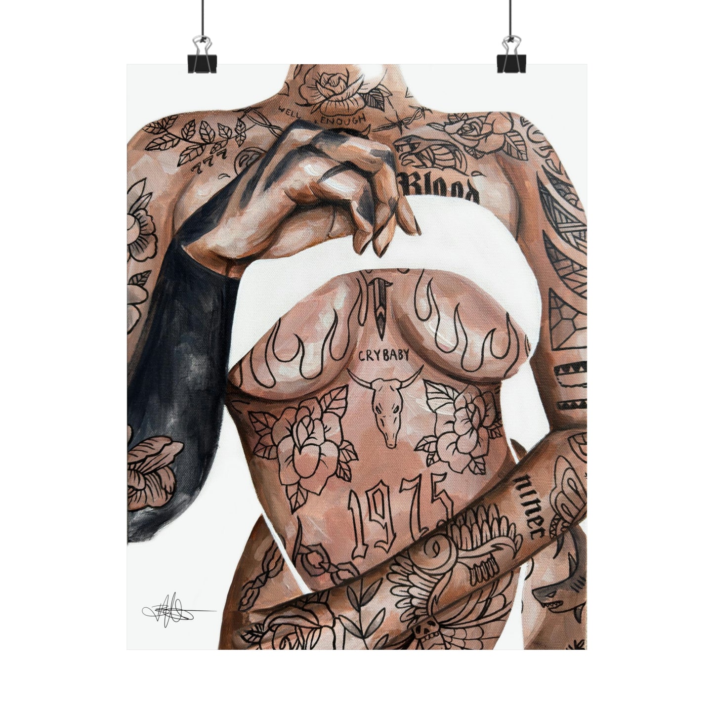 Tattooed Matte Poster