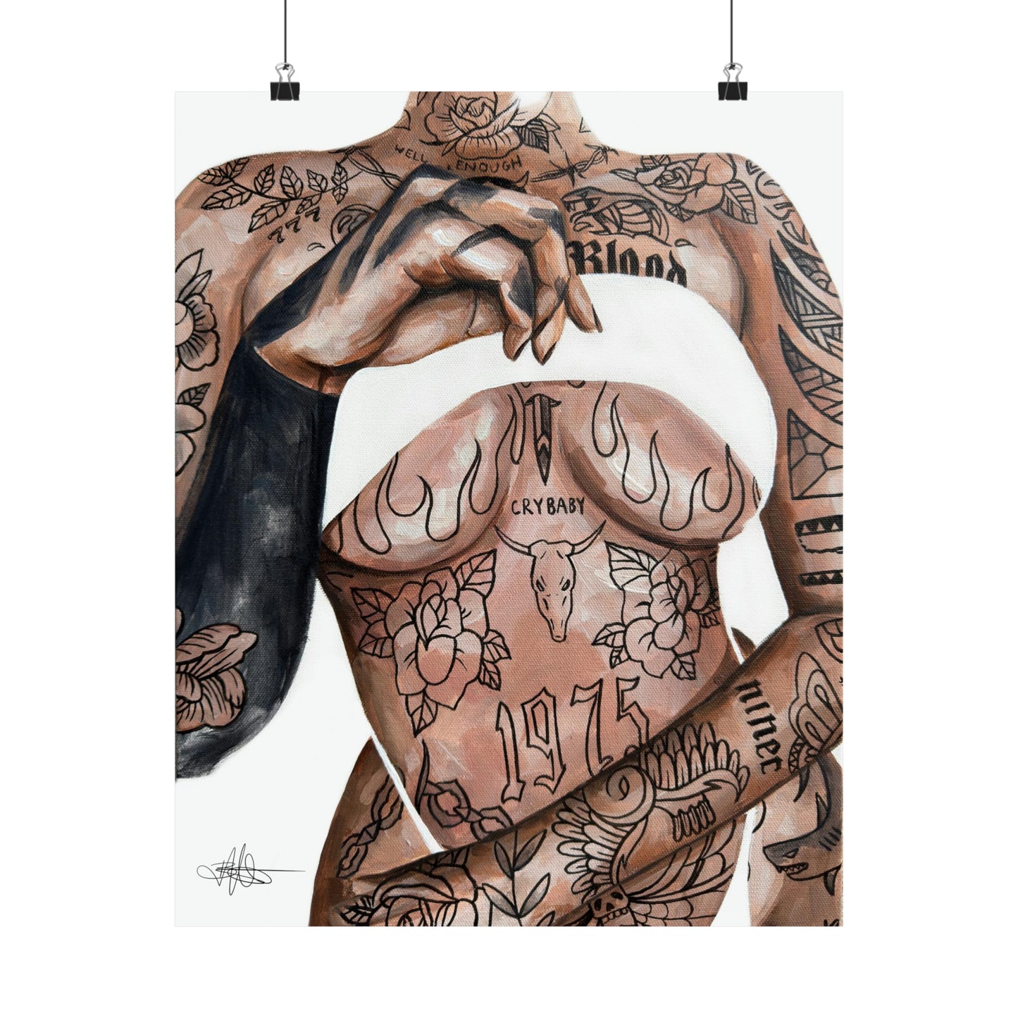 Tattooed Matte Poster