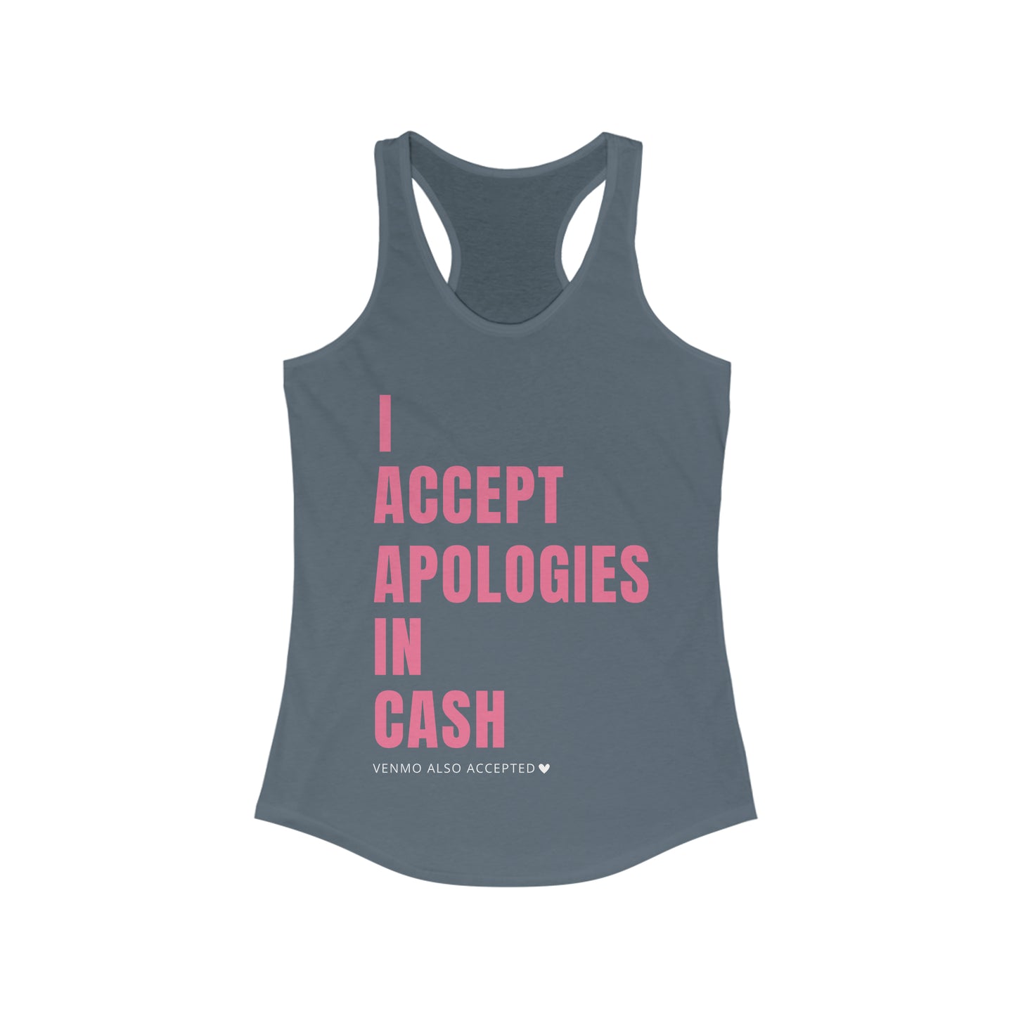 Cash Apologies Womens Racerback