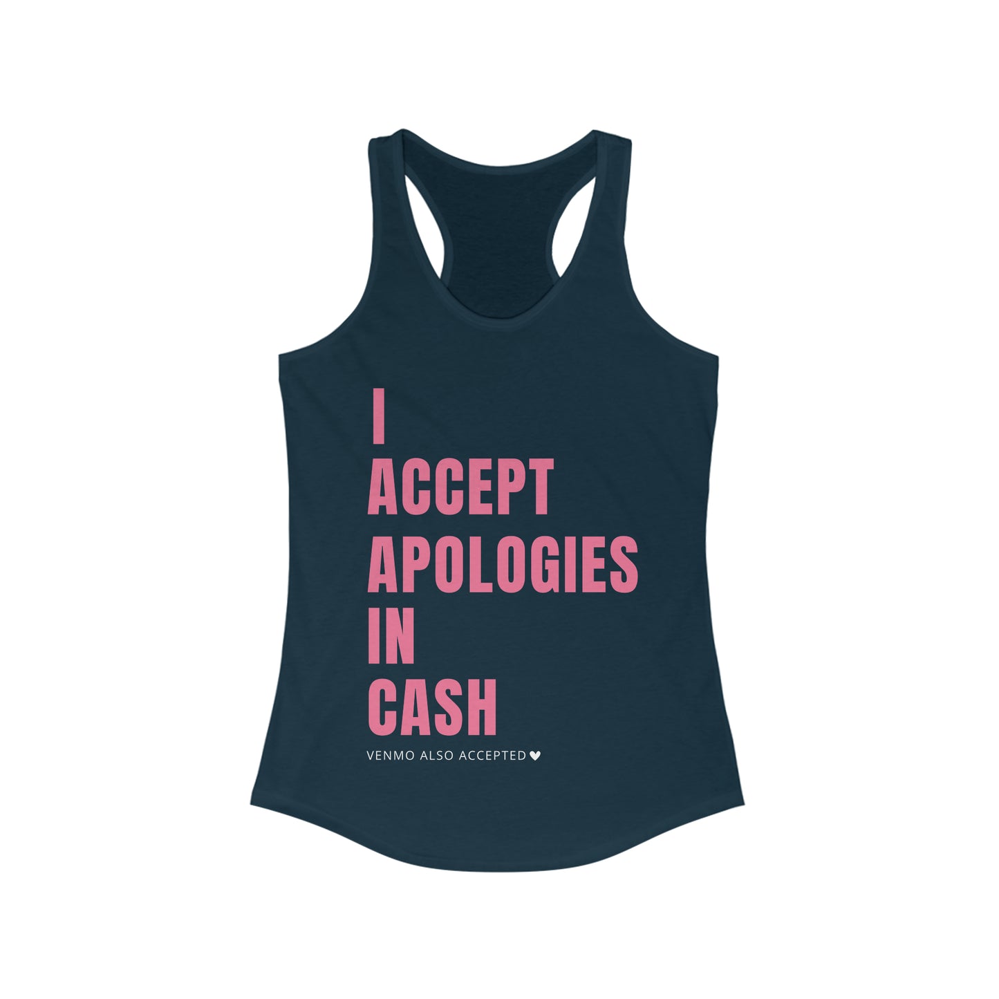 Cash Apologies Womens Racerback