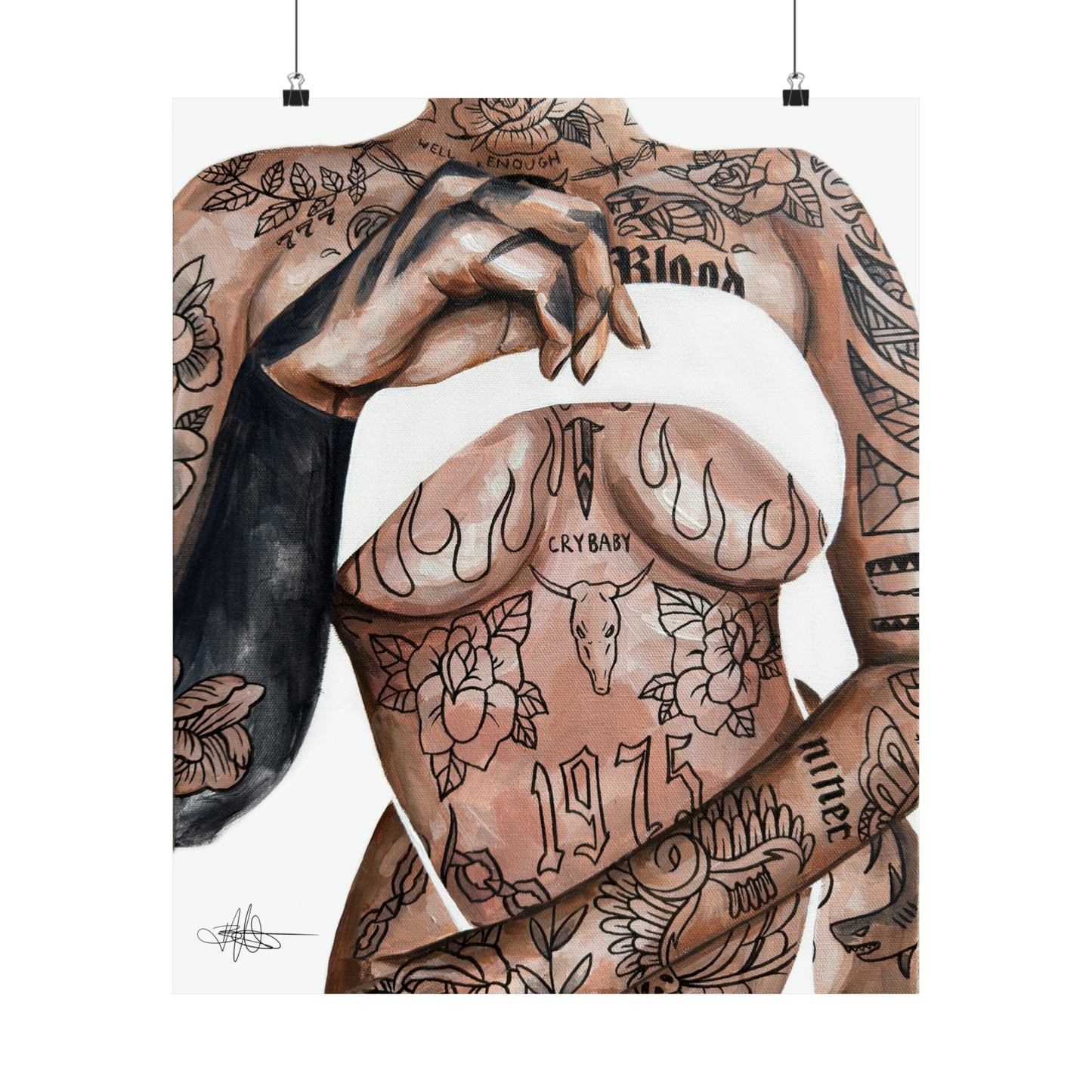 Tattooed Matte Poster