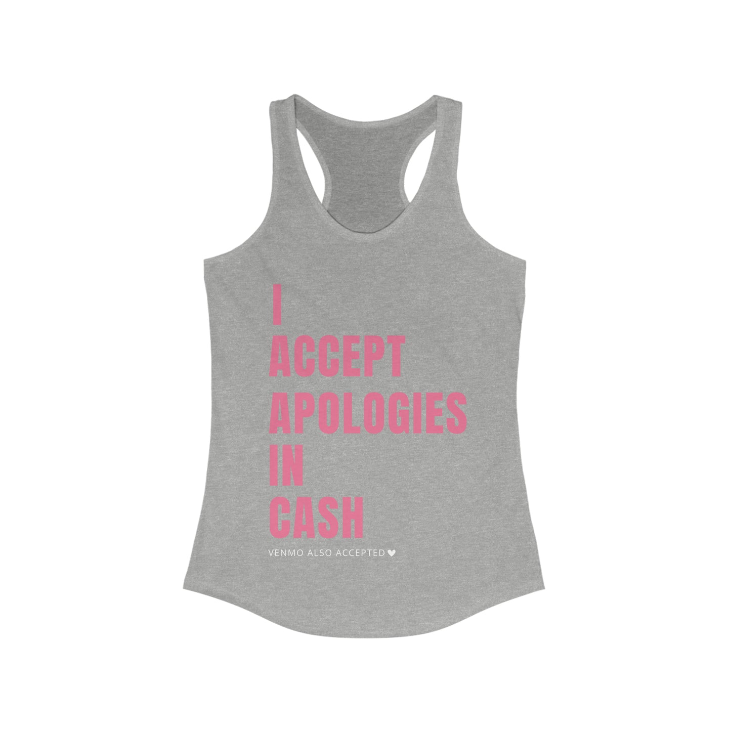 Cash Apologies Womens Racerback